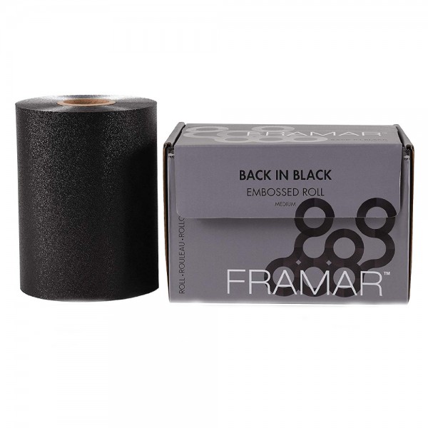 FRAMAR Back In Black Embossed Foil Roll Medium 100,6mt